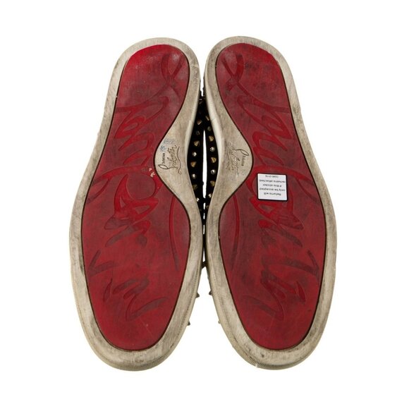 Christian Louboutin Slip Ons Black Suede With Studs Size 42 US About9 For Men main image 4
